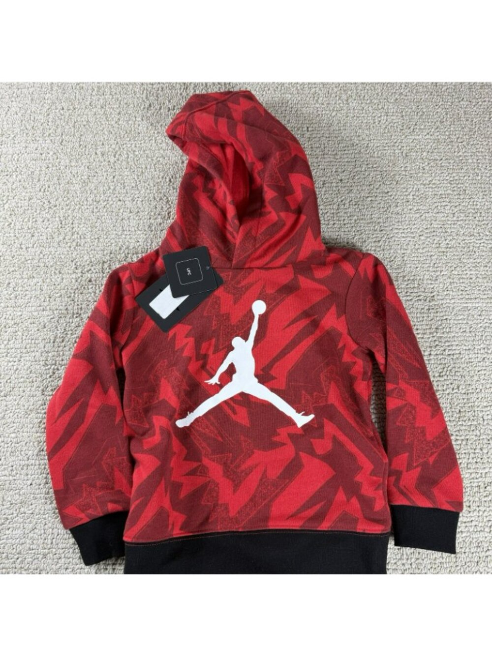 Nike Air Jordan 2 Piece Sweatsuit Red Black Toddler Size 2T - Picture 2 of 4